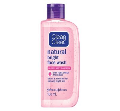 clean and clear natural bright face wash